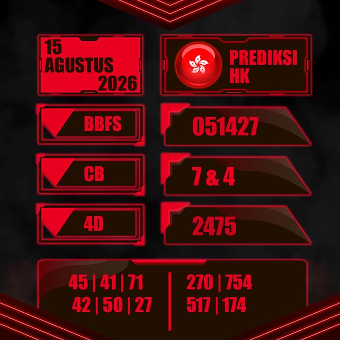 result Toto HONGKONG 15-Aug-2026